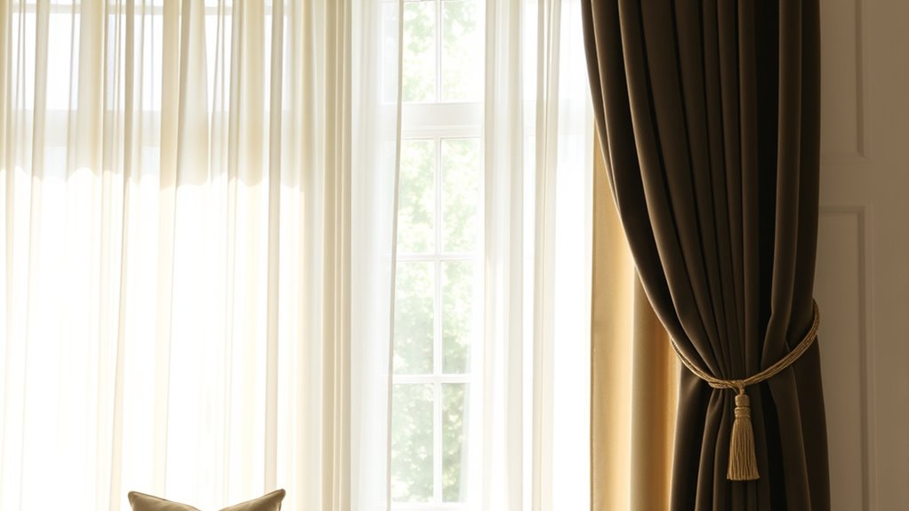 light privacy window coverings
