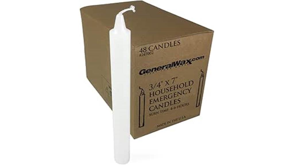 long white candle pack