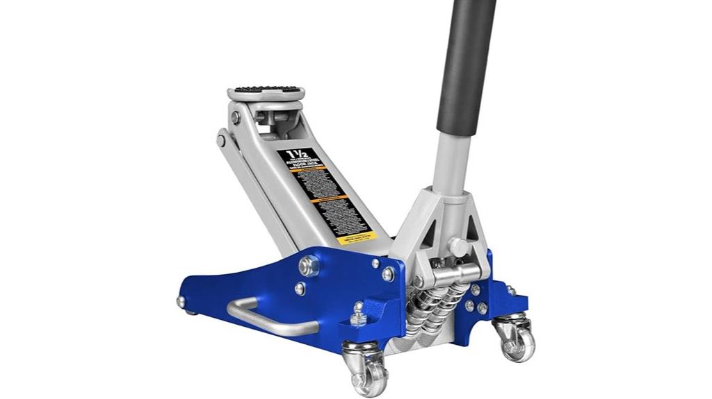 low profile aluminum steel jack