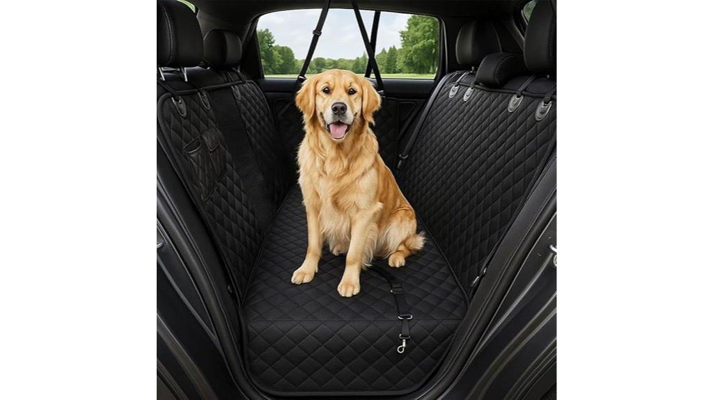 luxury back seat dog cover