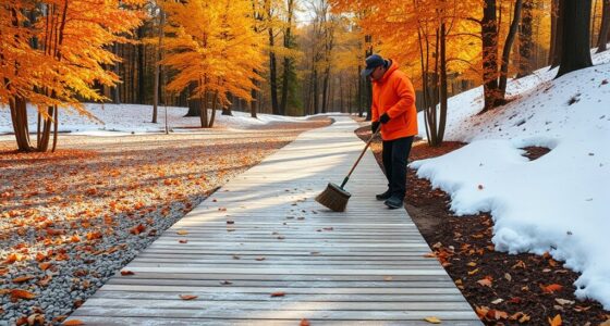 maintain accessible walkways year round