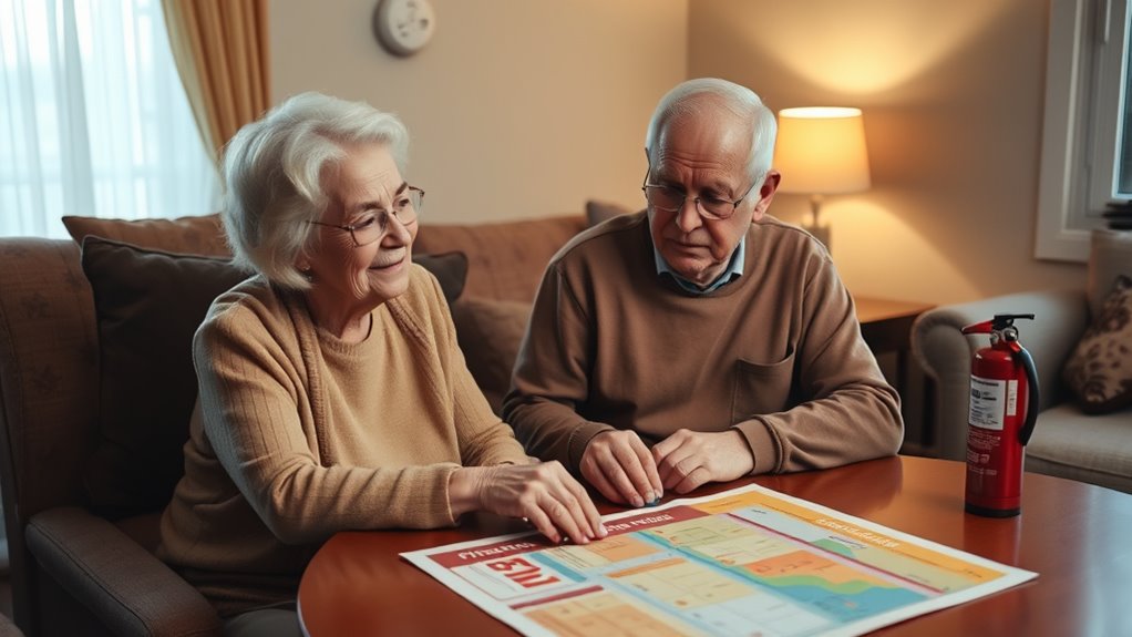 map practice exit routes