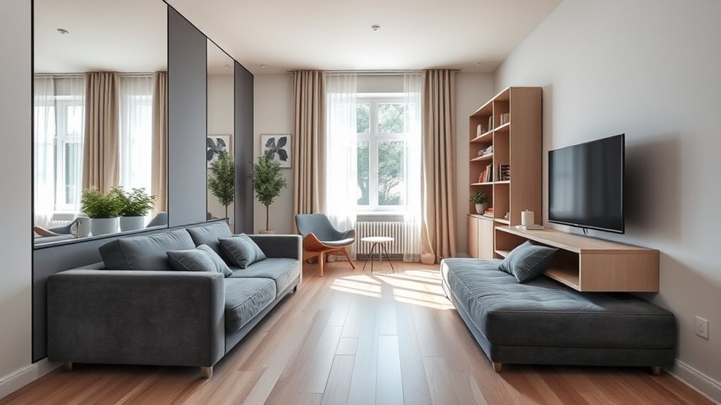 maximize space with multi functional furniture