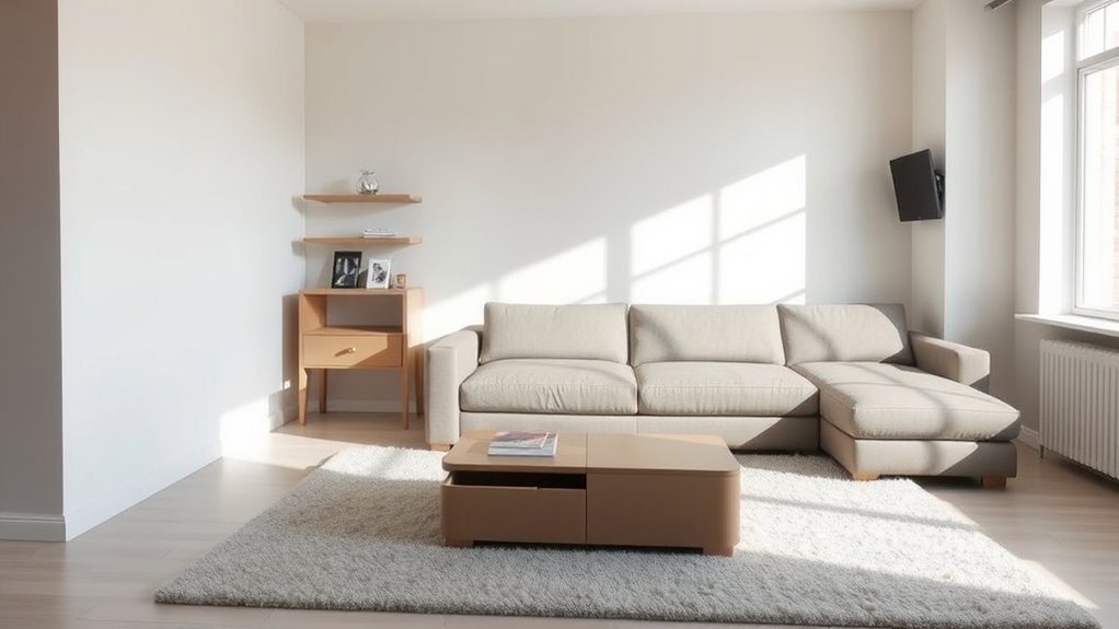 maximize space with multifunctional furniture