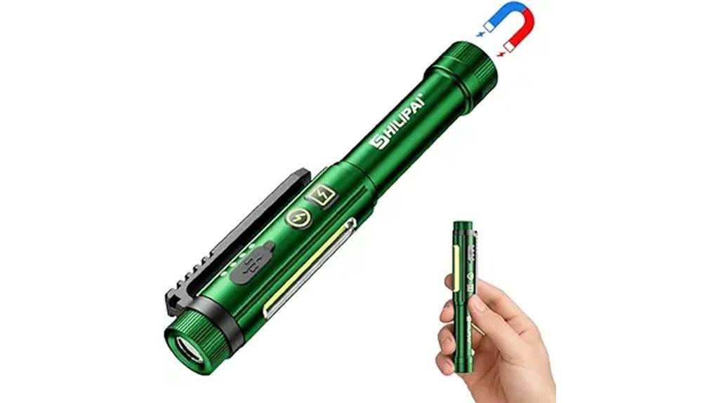 mini magnetic waterproof flashlight