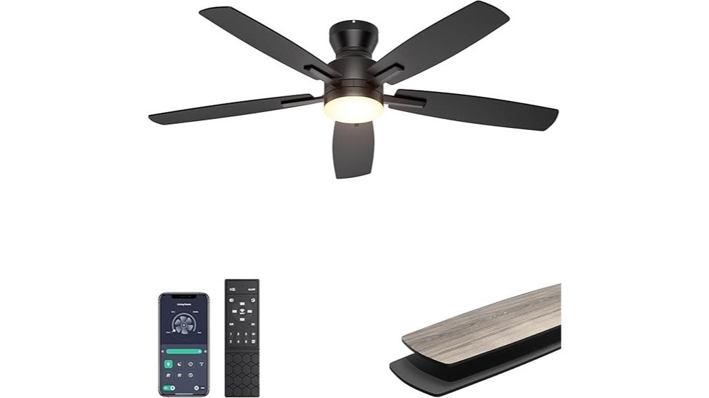 modern 52 remote ceiling fan
