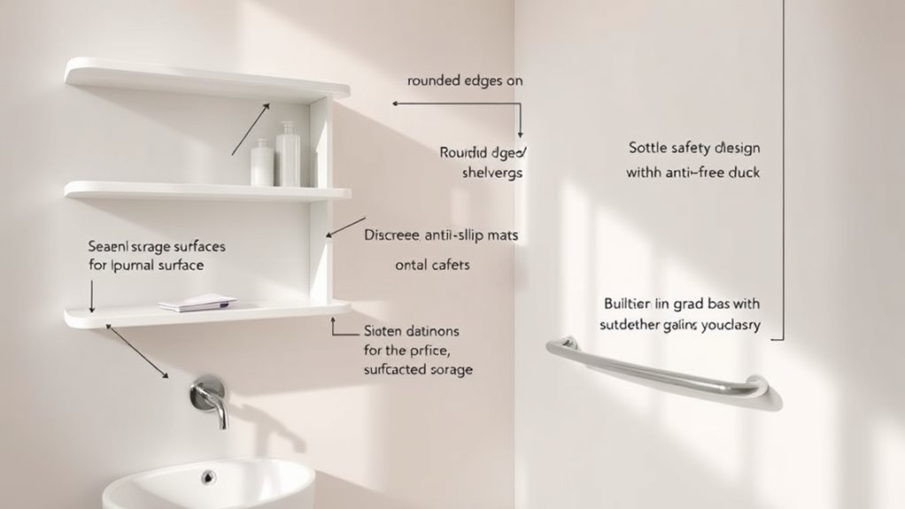 modern minimalist bathroom organization