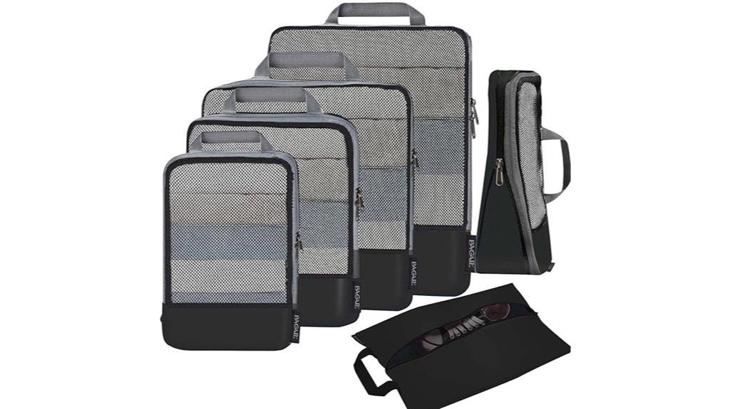 multiple size travel organizers