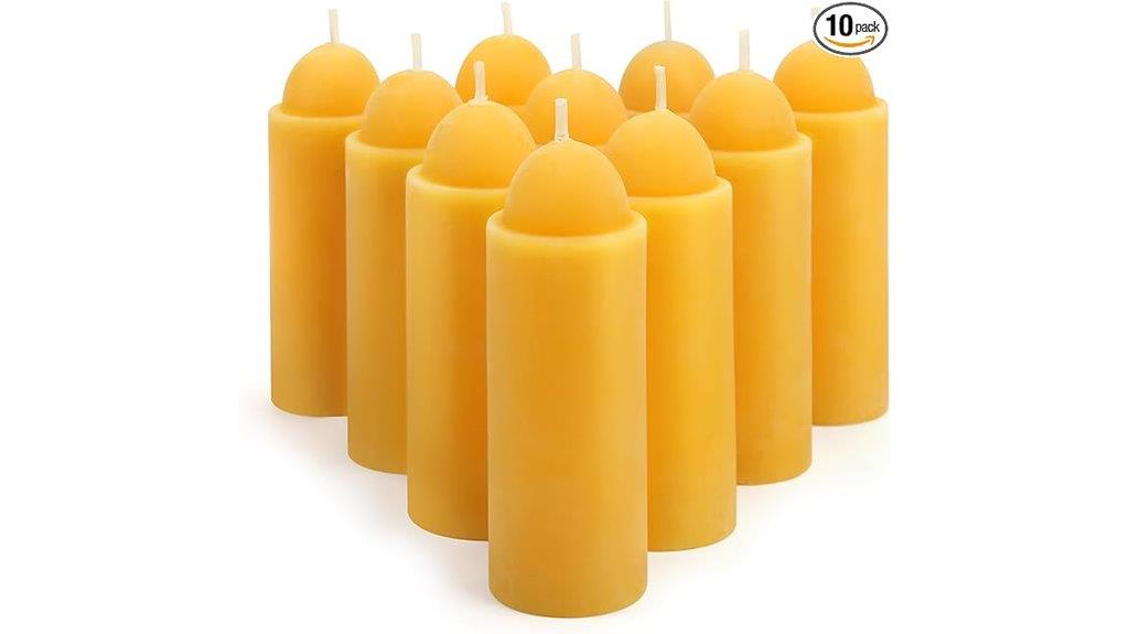natural beeswax lantern candles