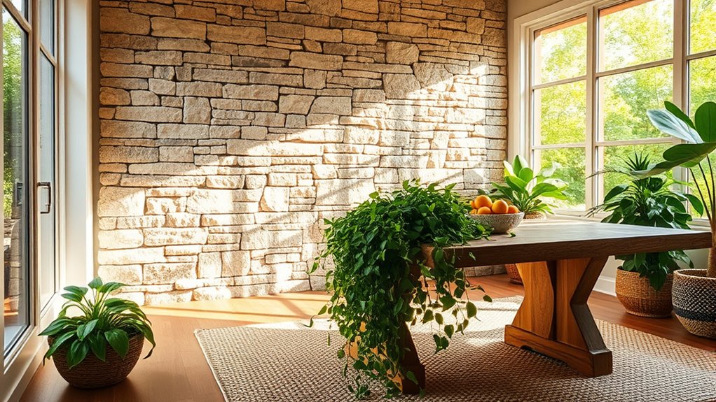 natural textured sustainable decor