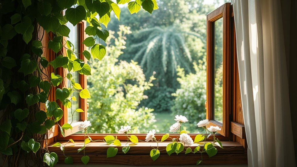 nature inspired window decor