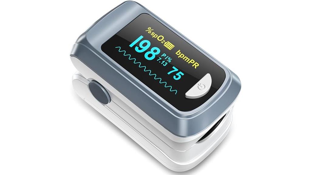 oled display fingertip oximeter