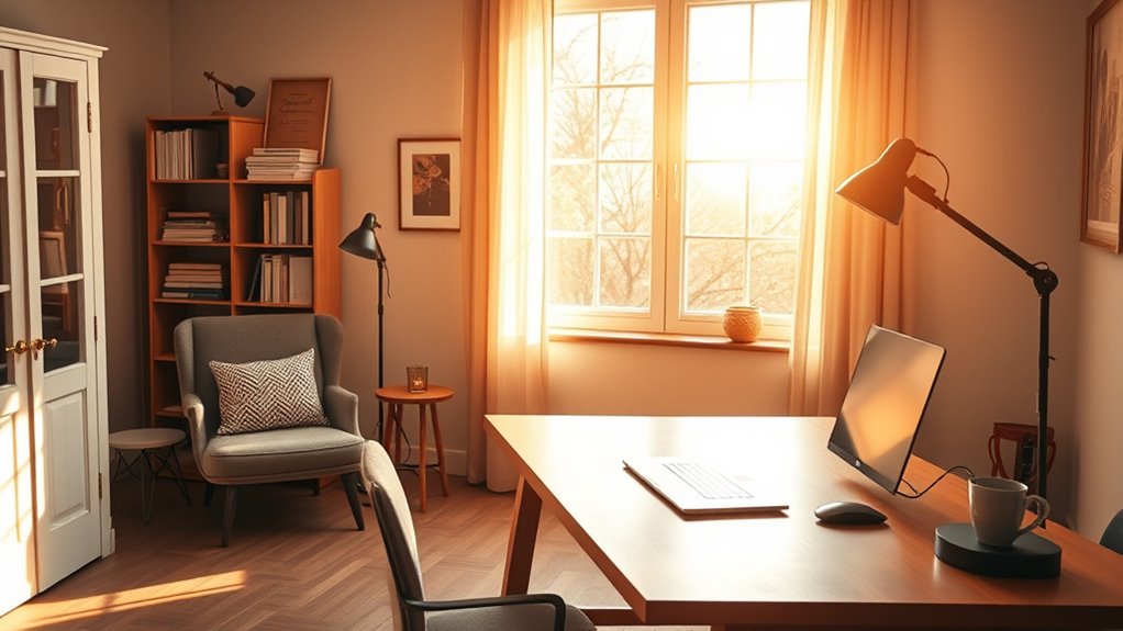 optimize lighting and ergonomics