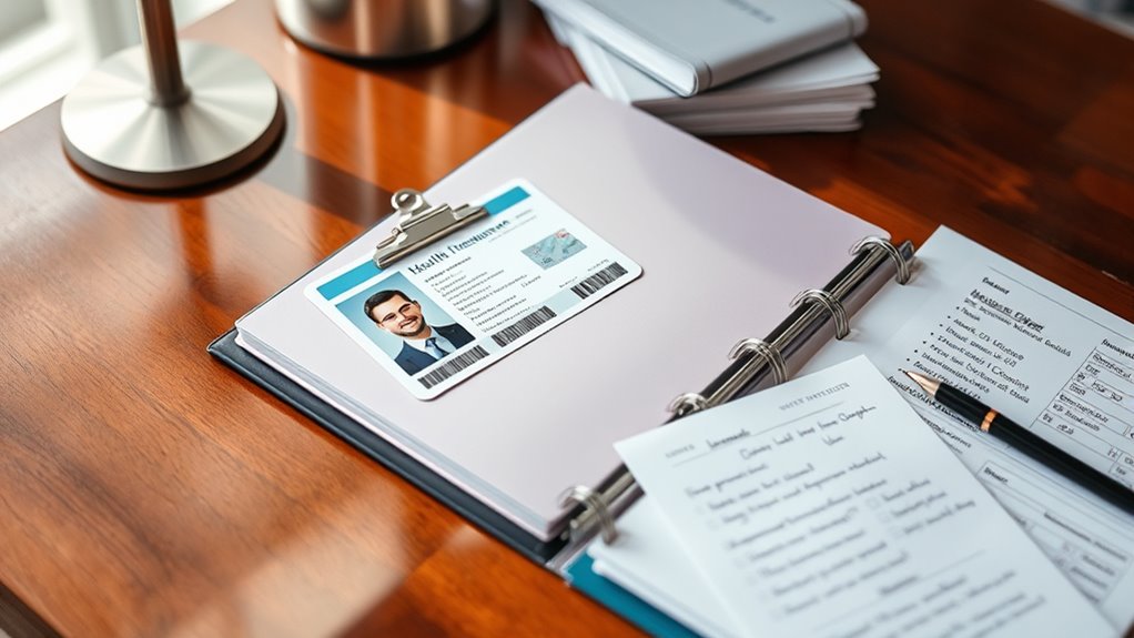 organize emergency identification details