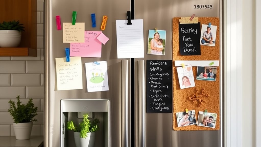 organized digital note display