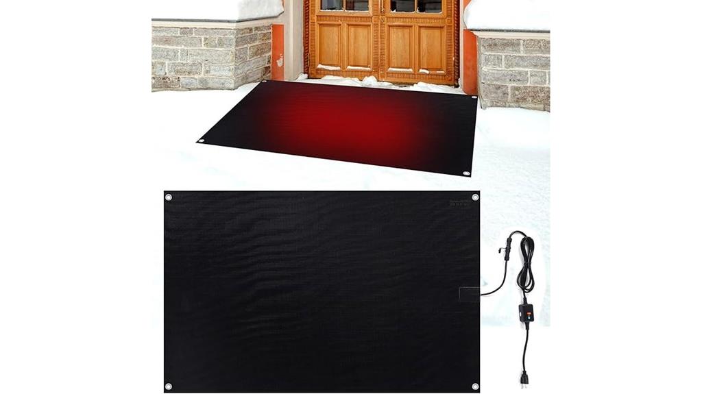 outdoor snow melting mats