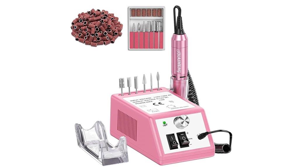 pink electric nail drill
