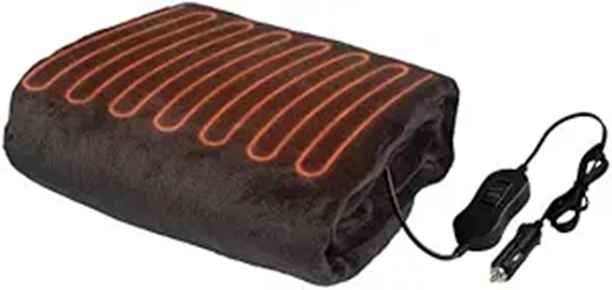 portable 12v heated blanket