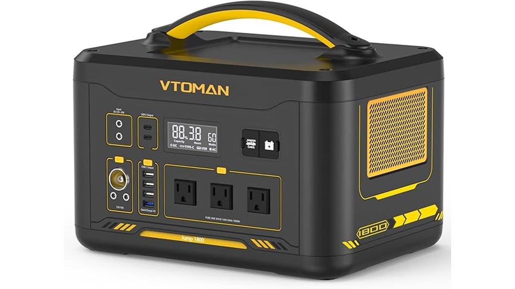 portable 1800 watt power station