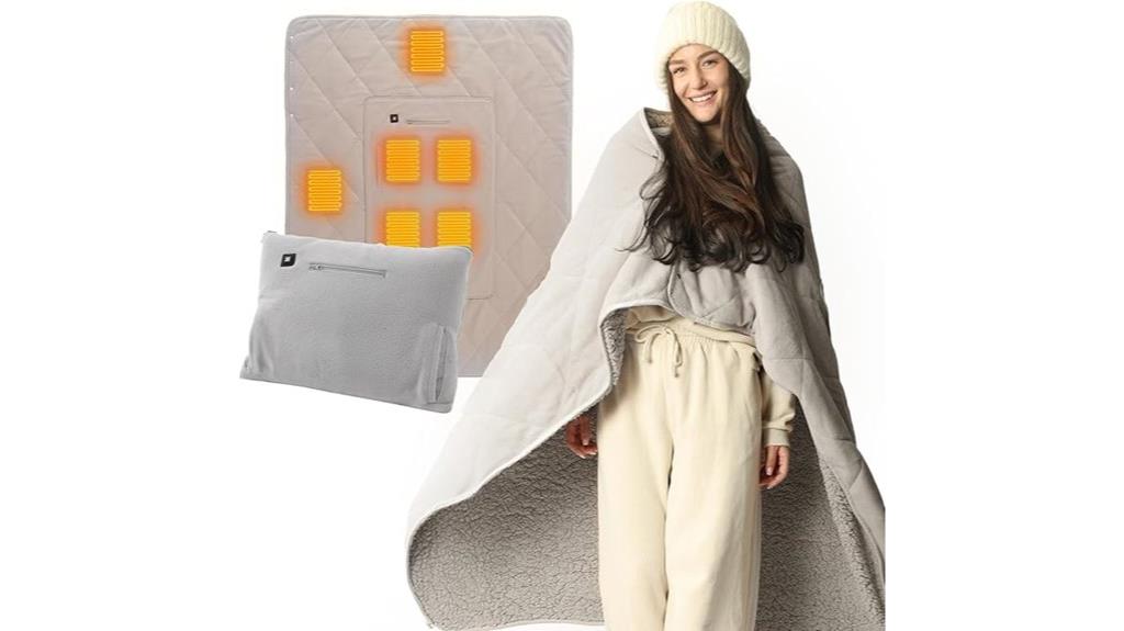 portable battery operated blanket