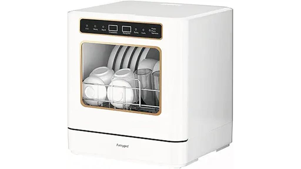 portable countertop dishwasher features