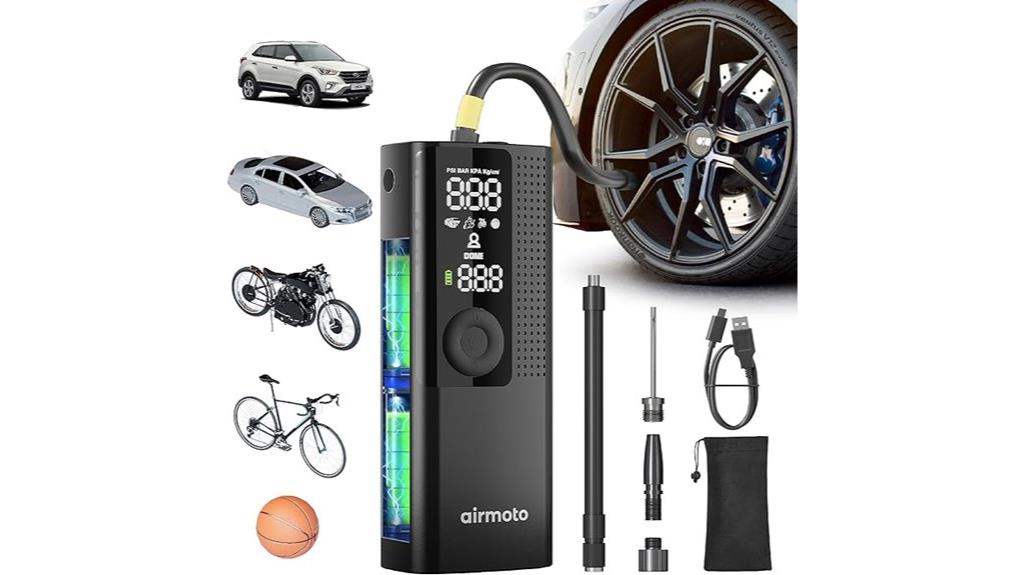 portable digital tire inflator
