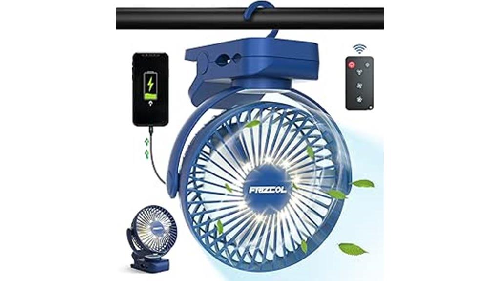 portable fan with leds