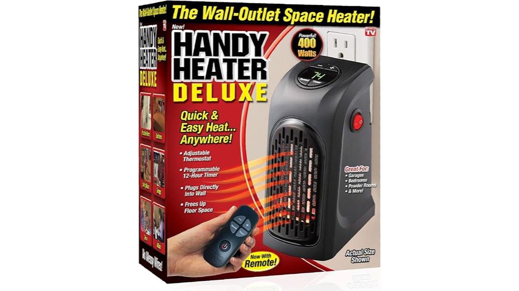 portable heater with remote