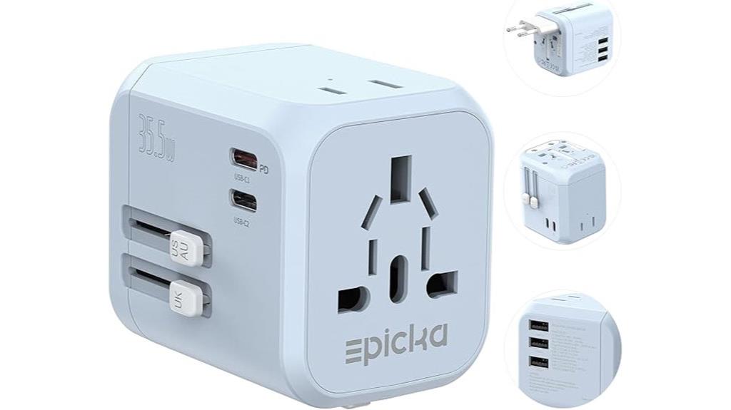 powerful 35w multi port adapter