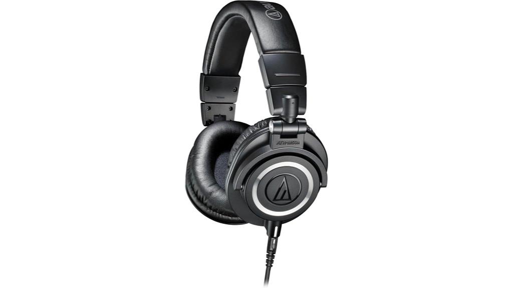 professional black studio headphones