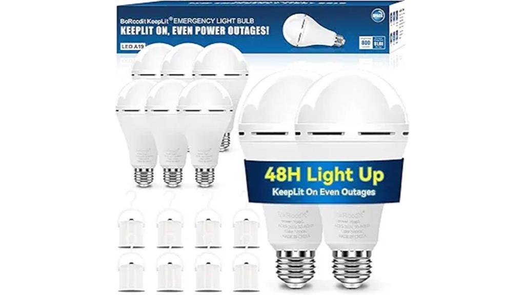 rechargeable emergency light bulbs