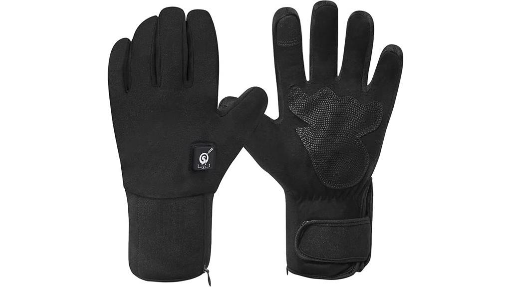 rechargeable heated cycling gloves