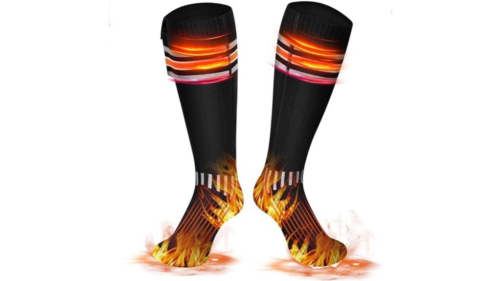 rechargeable heated socks four levels