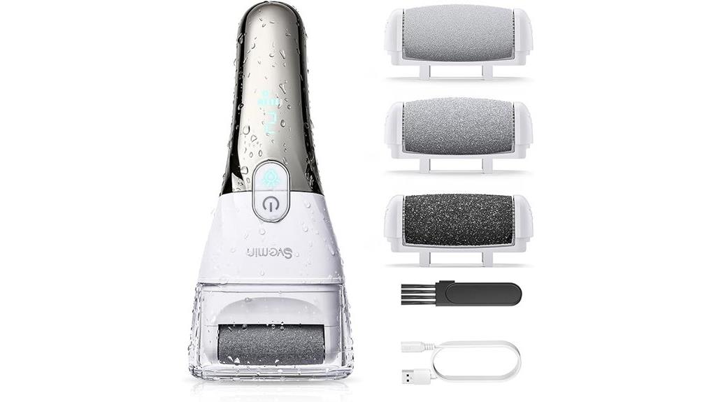 rechargeable waterproof pedicure device