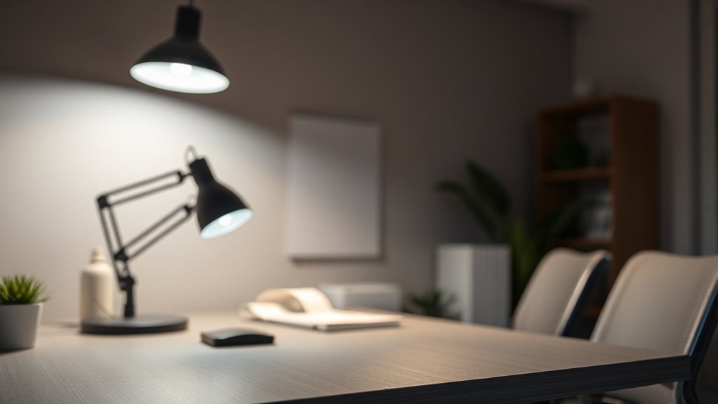 reduce glare with lighting