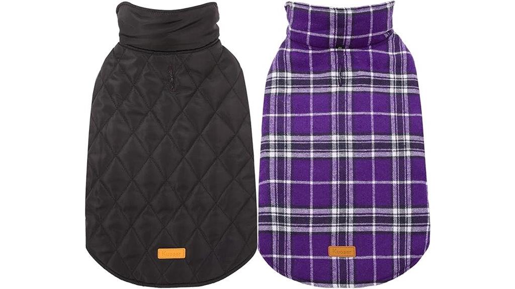 reversible waterproof dog coat