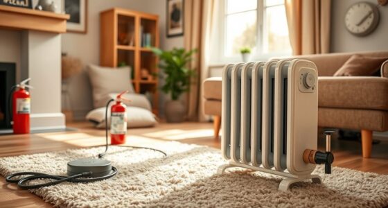 safe portable oil heater use