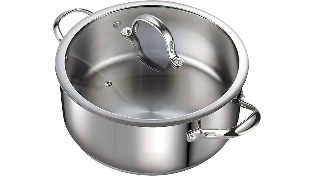 seven quart stainless steel dutch oven