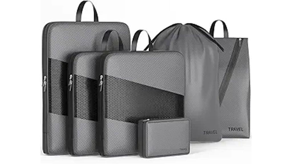 six piece travel storage set