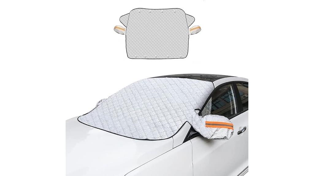 snow cover with mirror protection