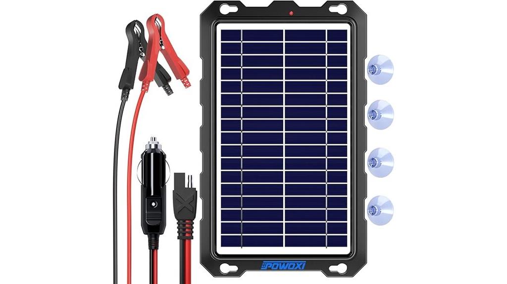 solar 12v vehicle charger
