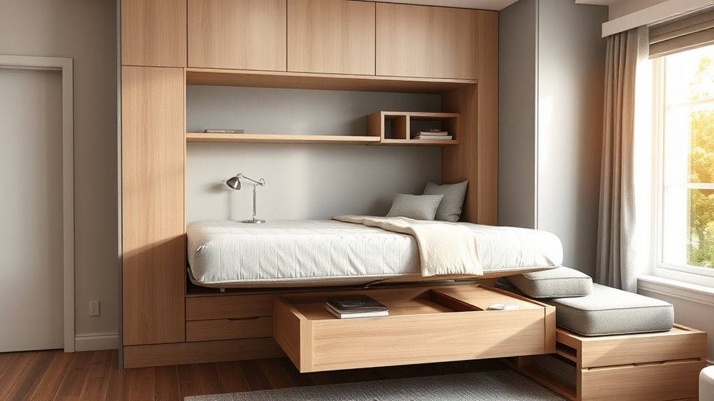 space saving wall beds