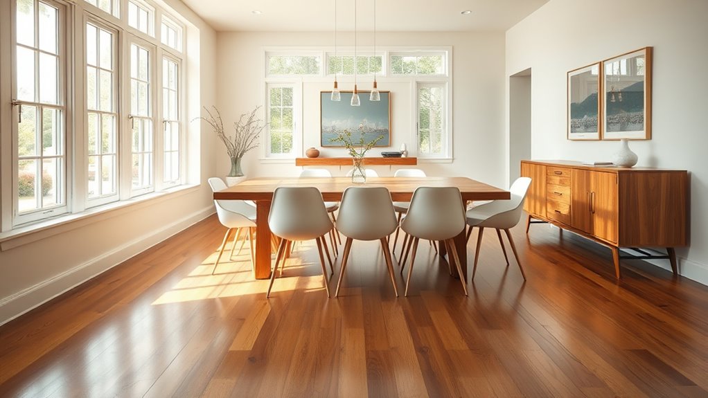 spacious meal area pathways