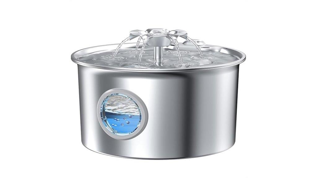 stainless steel cat fountain