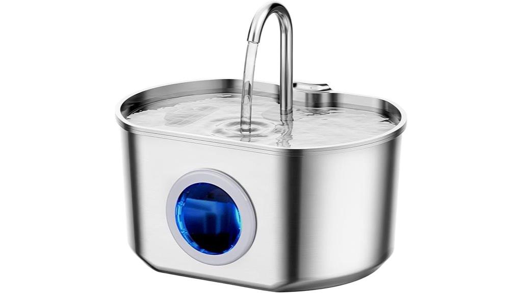 stainless steel pet fountain