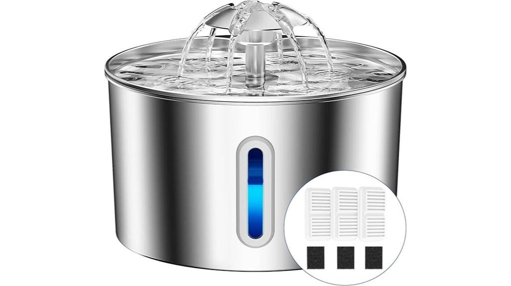stainless steel pet fountain