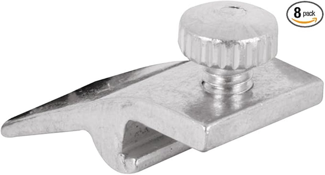 storm door panel clips