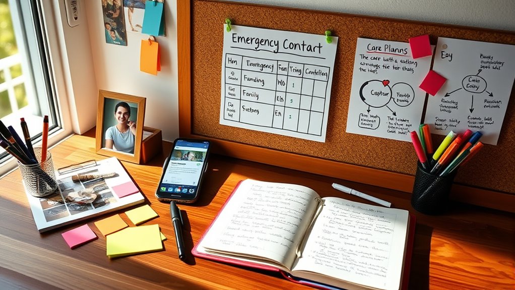 support network contact prioritization