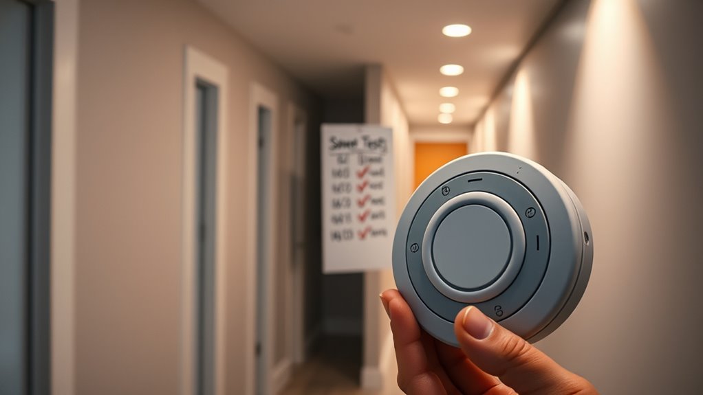 test alarms regularly