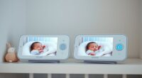 top split screen baby monitors